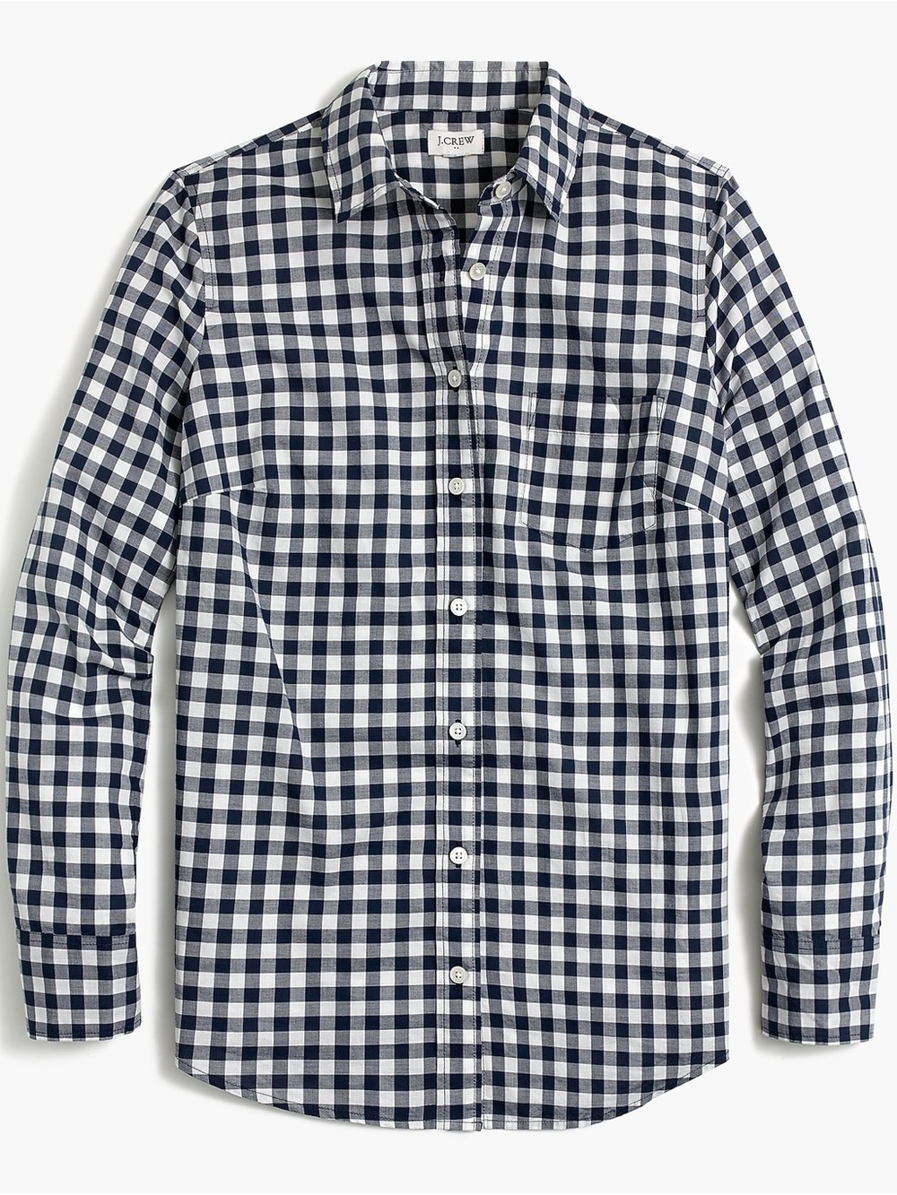 J.Crew Gingham lightweight cotton shirt in signature fit size M